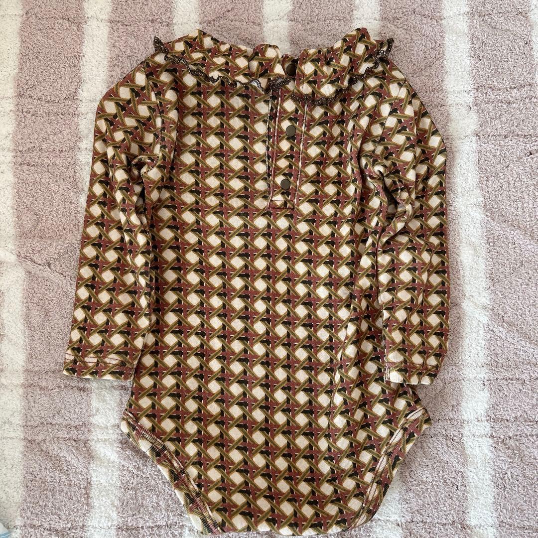 misha&puff ロンパース　ラティス　3-6m