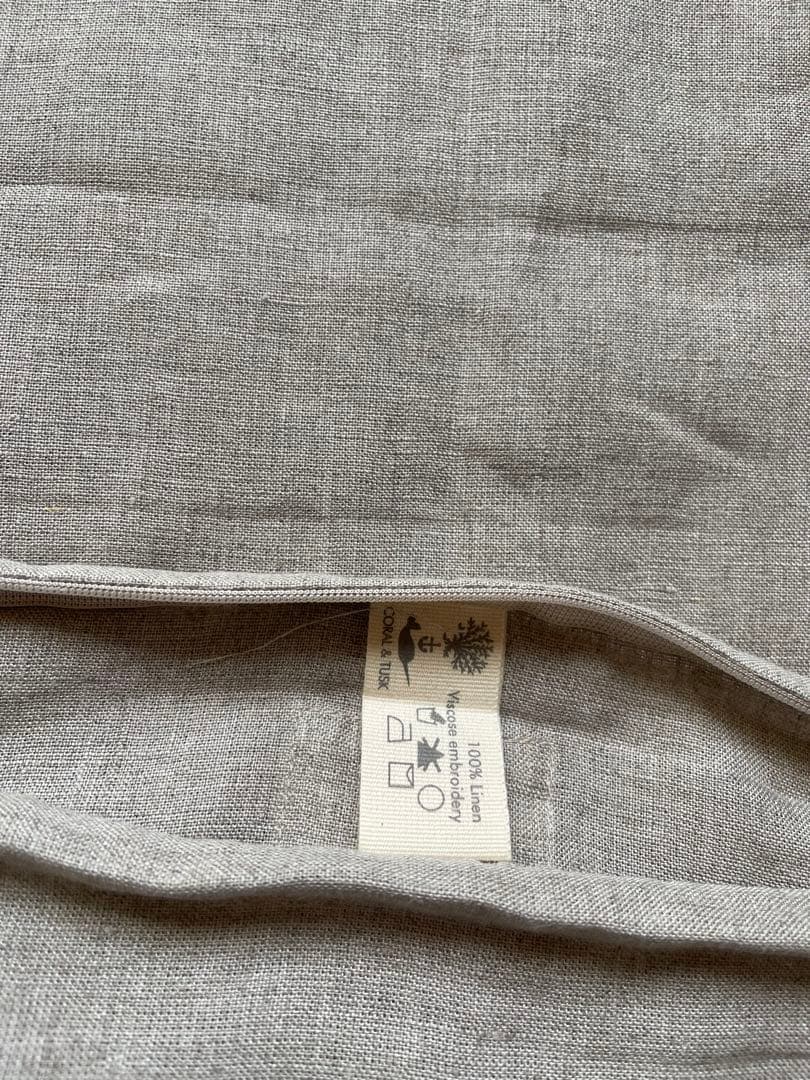 新品　コーラル&タスク　50cm角クッションカバー　クリスマス