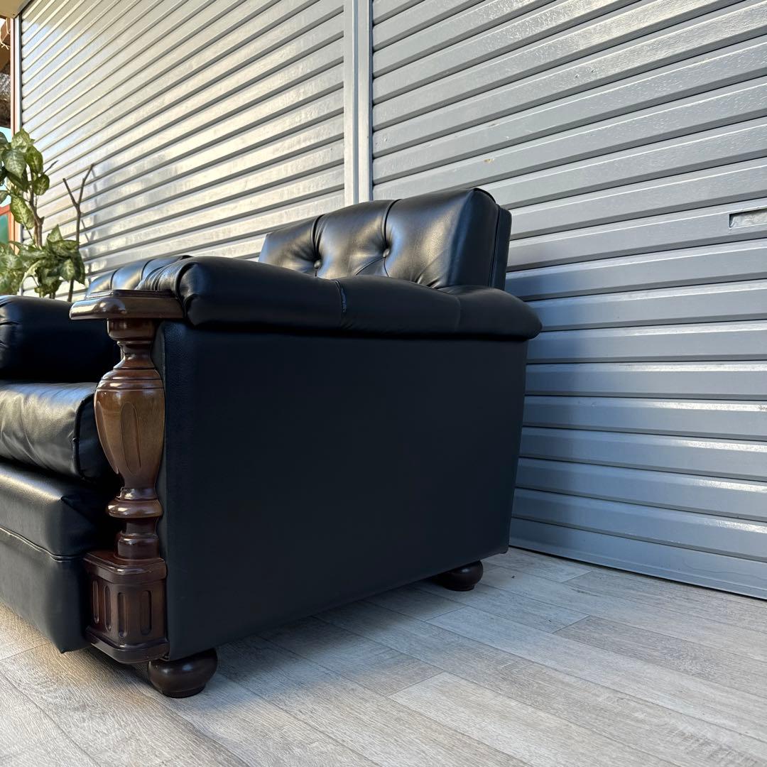 オールドカリモクFURNITURE 1人掛け　ソファ　シングルソファ　2脚