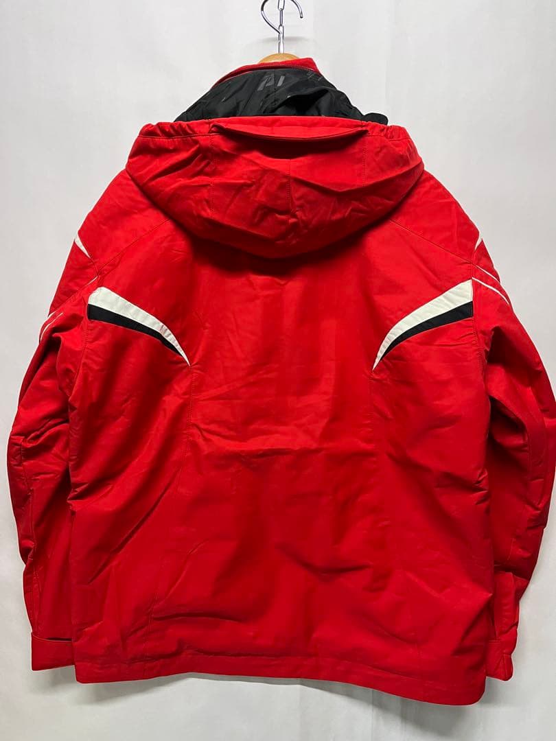 良好 デサント heatnaviメンズ スノボーウエア ジャケット 赤 サイズL