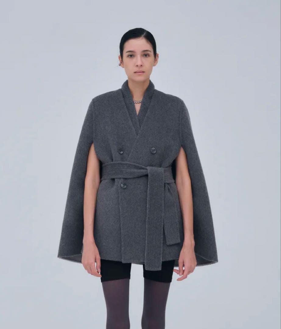 laubeblanc Dual Face Cape Coat コート