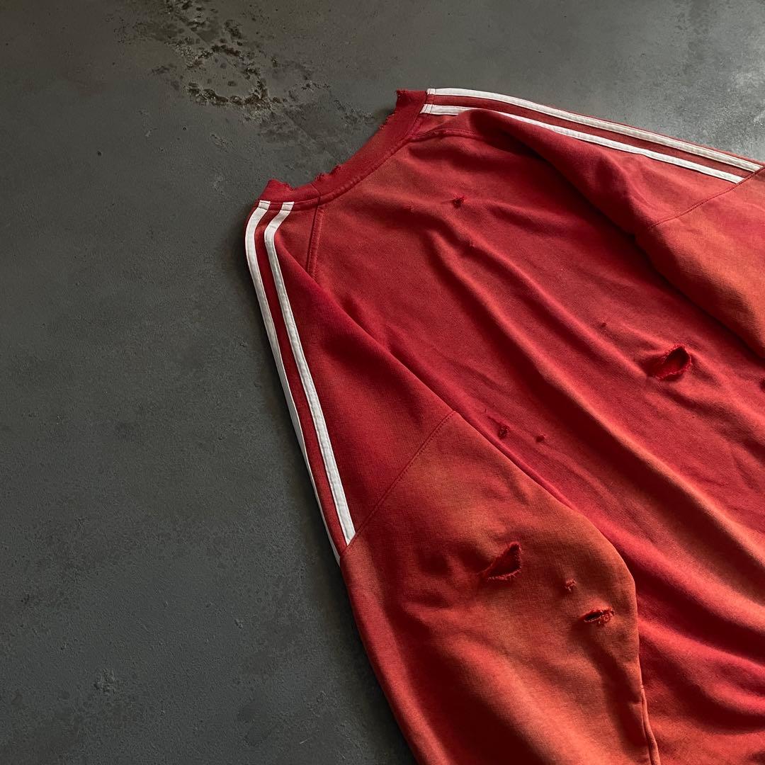 00's adidas”one point“broken boro sweat