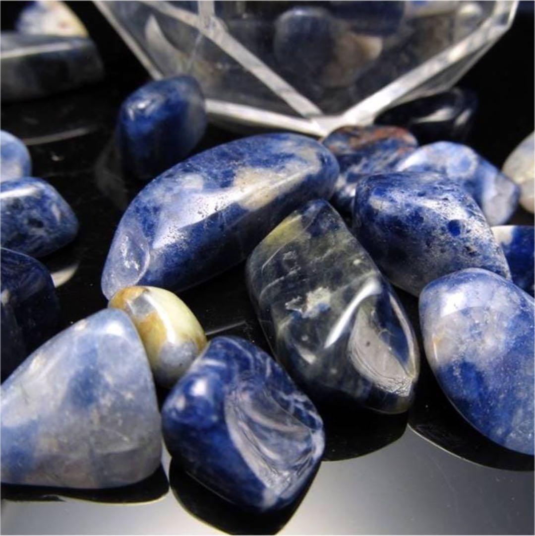 ★特選一石★夢✳︎目標サポーター♡意思の石【ソーダライト『方曹達石』さざれ】❤️