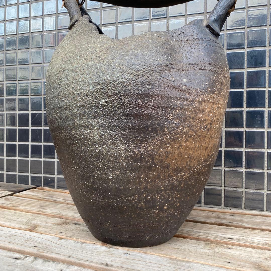 信楽焼 傘立て 工芸品 置物 インテリア 49cm 玄関 美品 レトロ