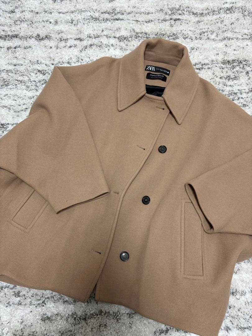 ZARA×MANTECO 23AW クロップドウールコート