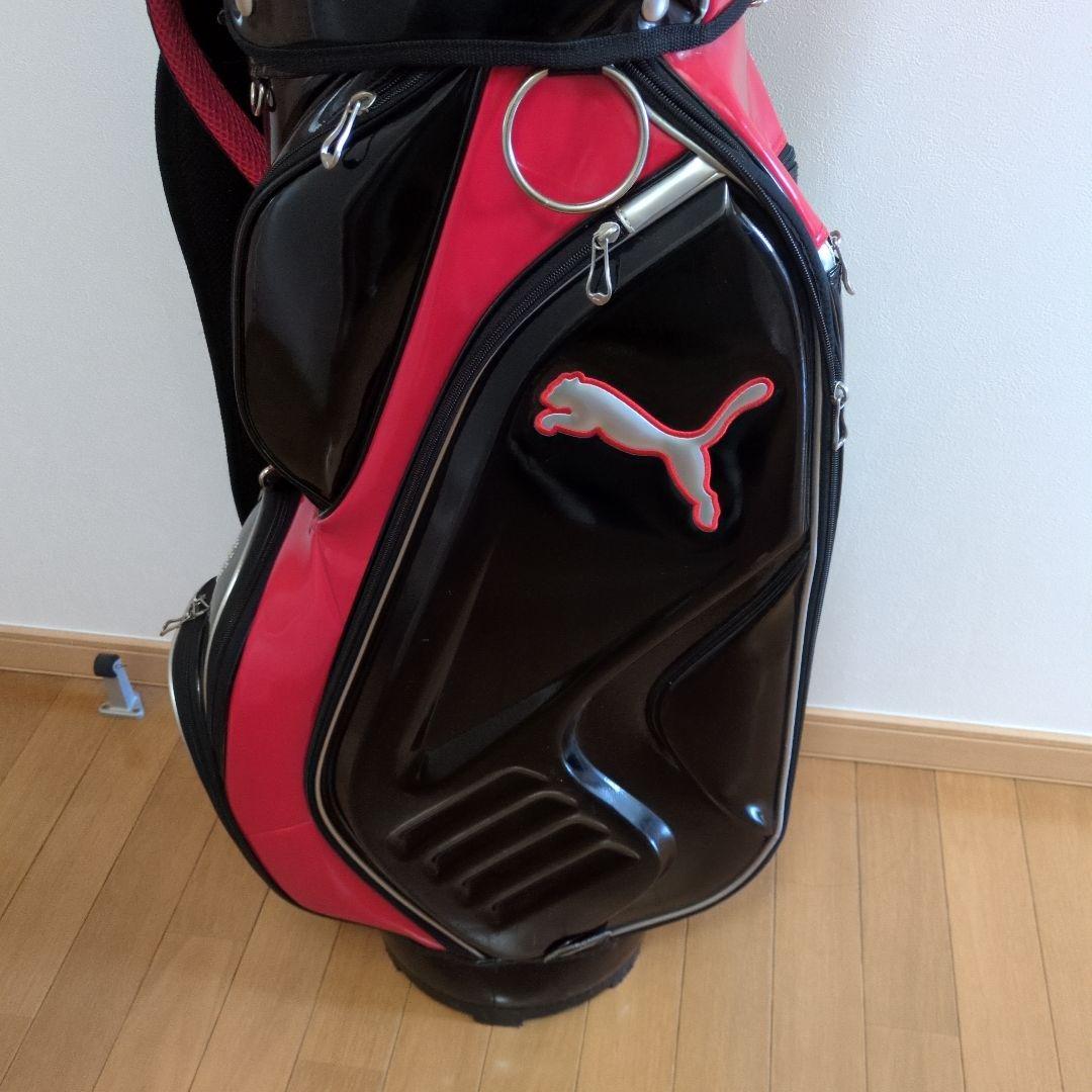 PUMA キャディバッグ 黒/赤