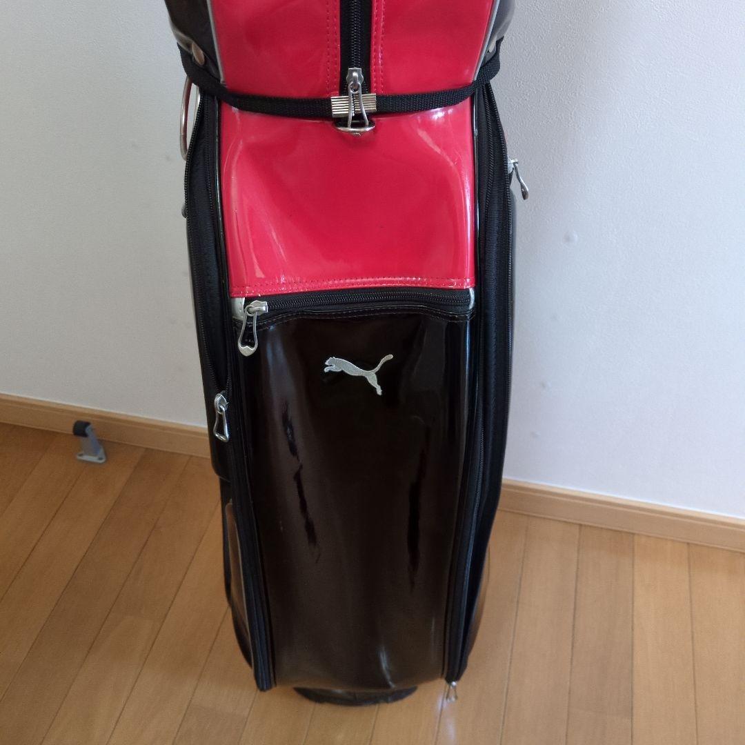 PUMA キャディバッグ 黒/赤