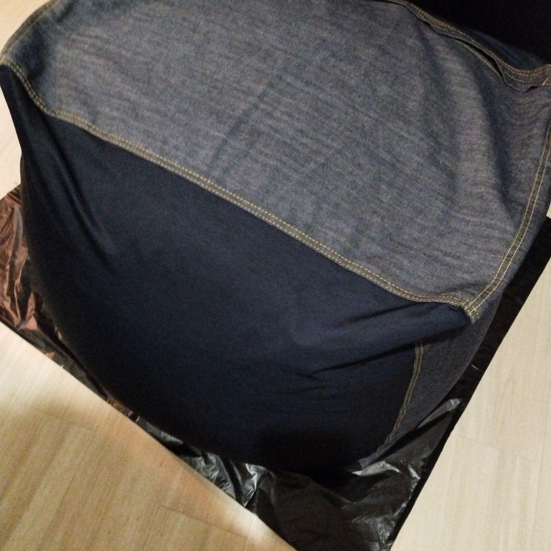 無印良品 体にフィットするソファ大・綿デニムネイビーセット 65×65×43cm
