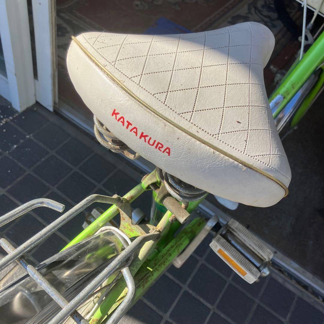 昭和レトロ ビンテージ タカクラ VILLA 自転車 ママチャリ 当時物グリーン