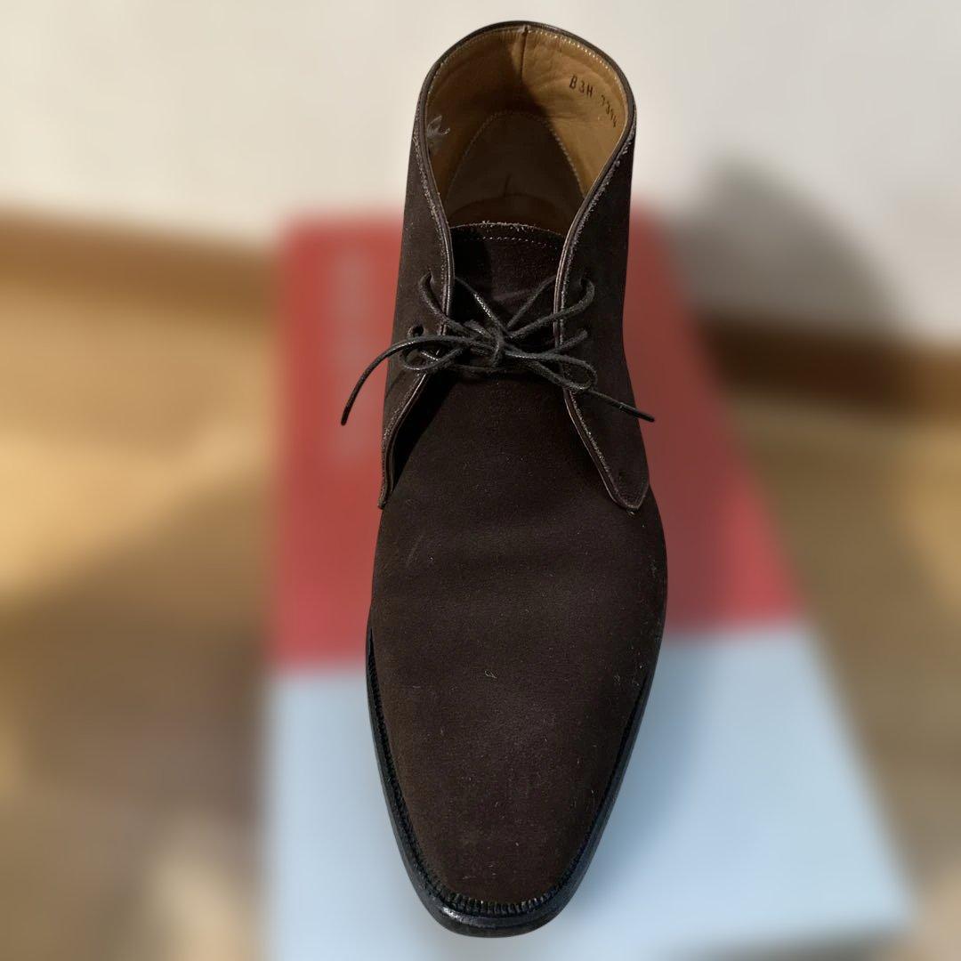 REGAL リーガル ダークブラウン スエード チャッカブーツ ビジネスシューズ