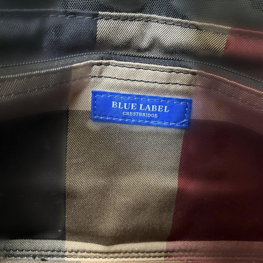 【美品】BLUE LABEL レッドチェック　ショルダーバッグ　ブラック
