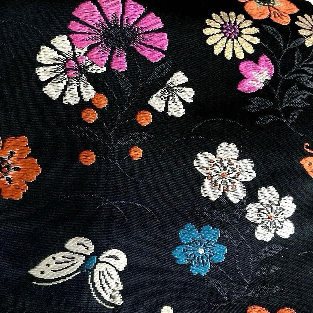 coco©️ アンティーク名古屋帯　蝶々の織り出し　地紋　大正　N7-30