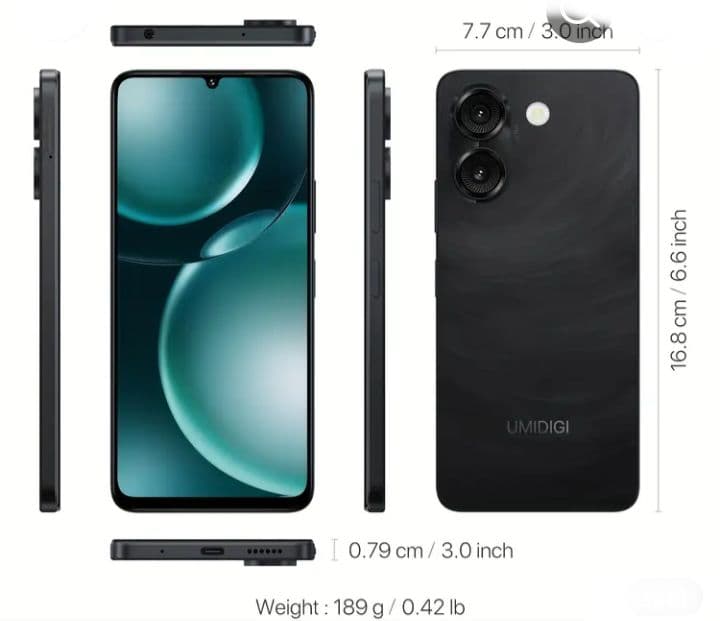 UMIDIGI G9A 4GB+64GB ブラック