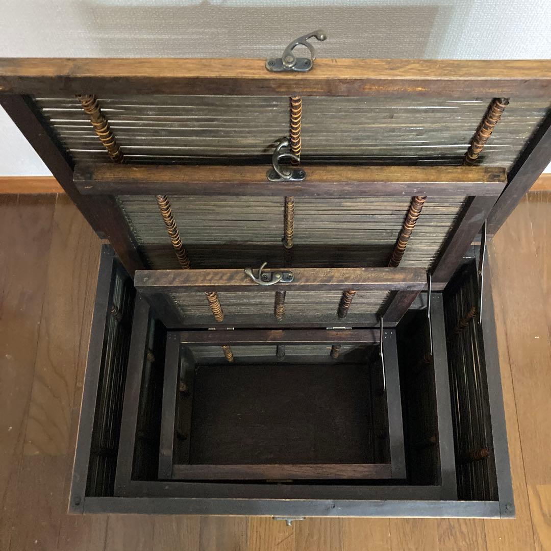 竹カゴ　竹細工　アンティーク