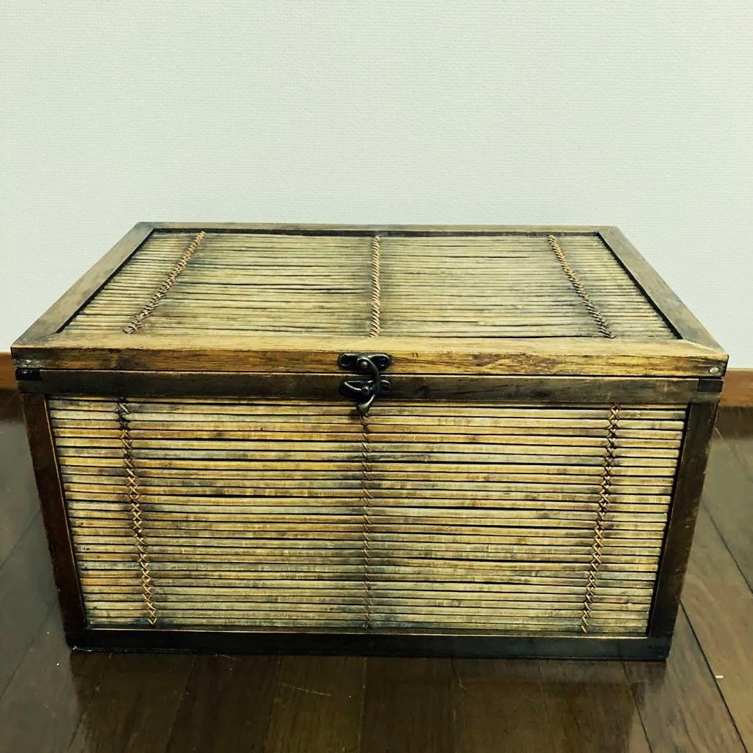 竹カゴ　竹細工　アンティーク