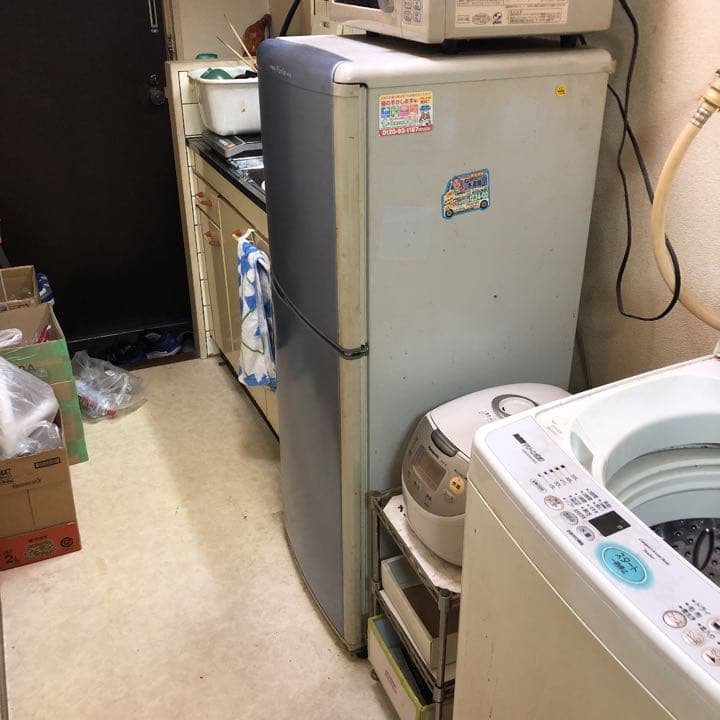 冷蔵庫、洗濯機、レンジ、トースター以上4点