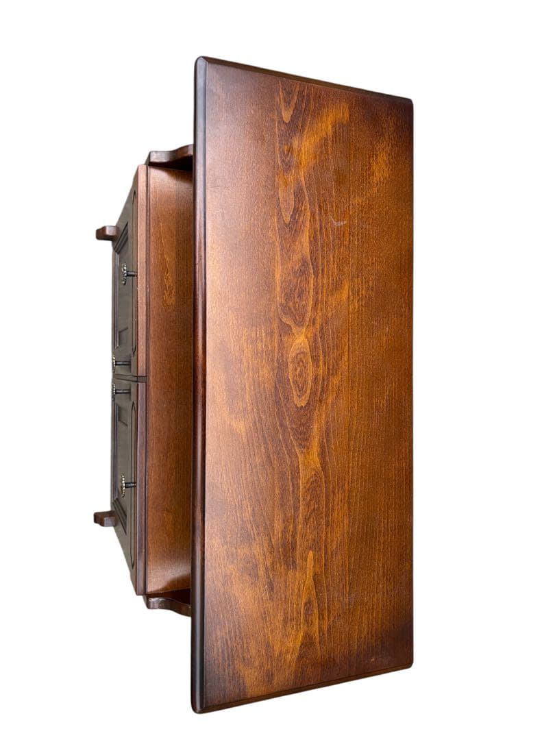 オールドカリモク ビンテージ 木製 キャビネット コロニアル 飾り棚 ブラウン