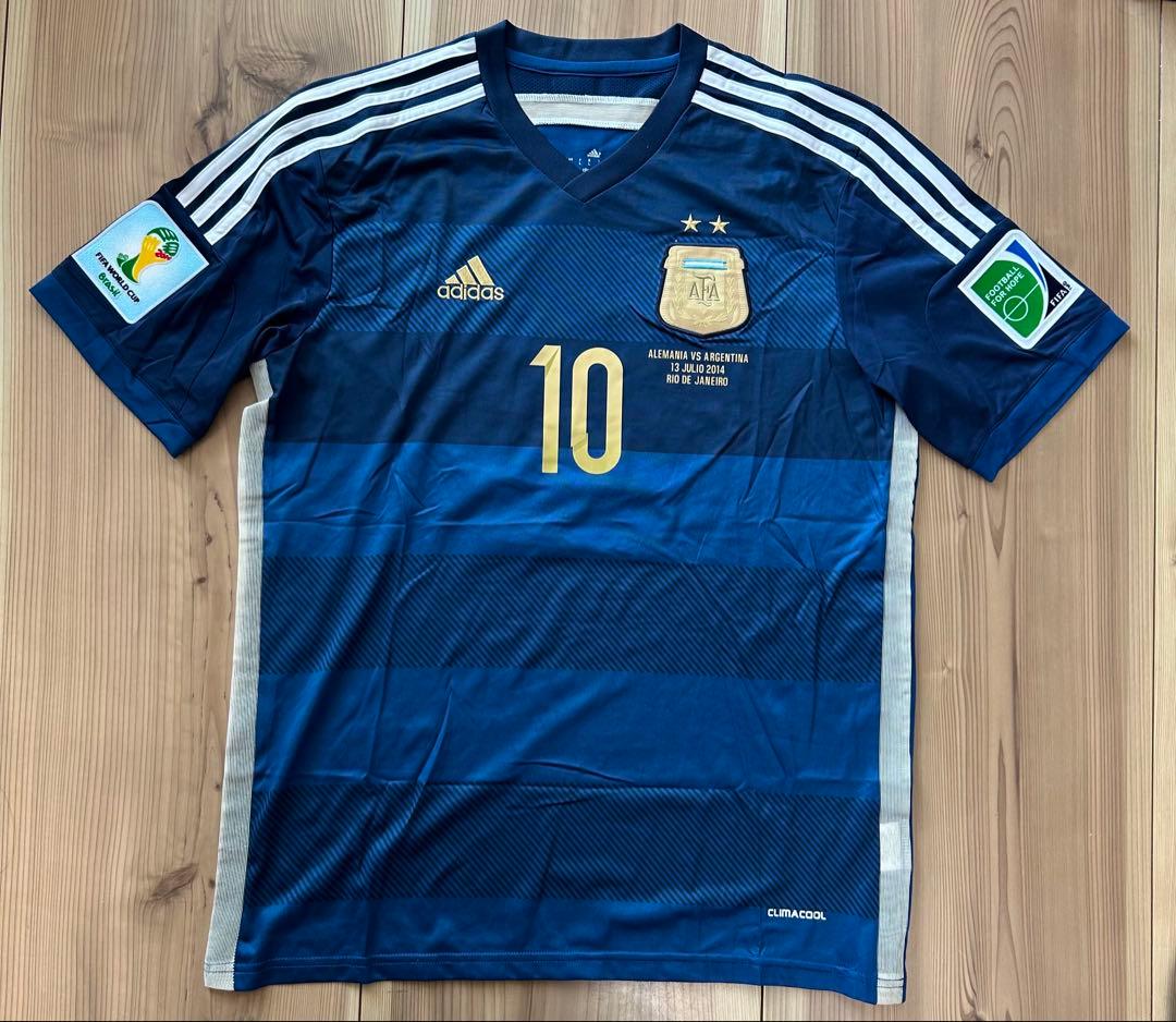 W杯2014 アルゼンチン代表 リオネル・メッシ アウェイ レプリカユニフォーム