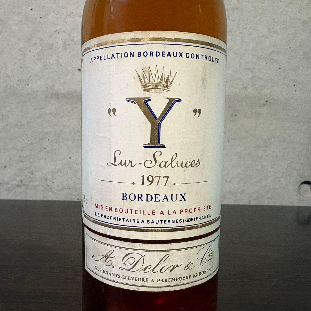 1977 フランス産白ワイン Ygrec de Chateau d'Yquem