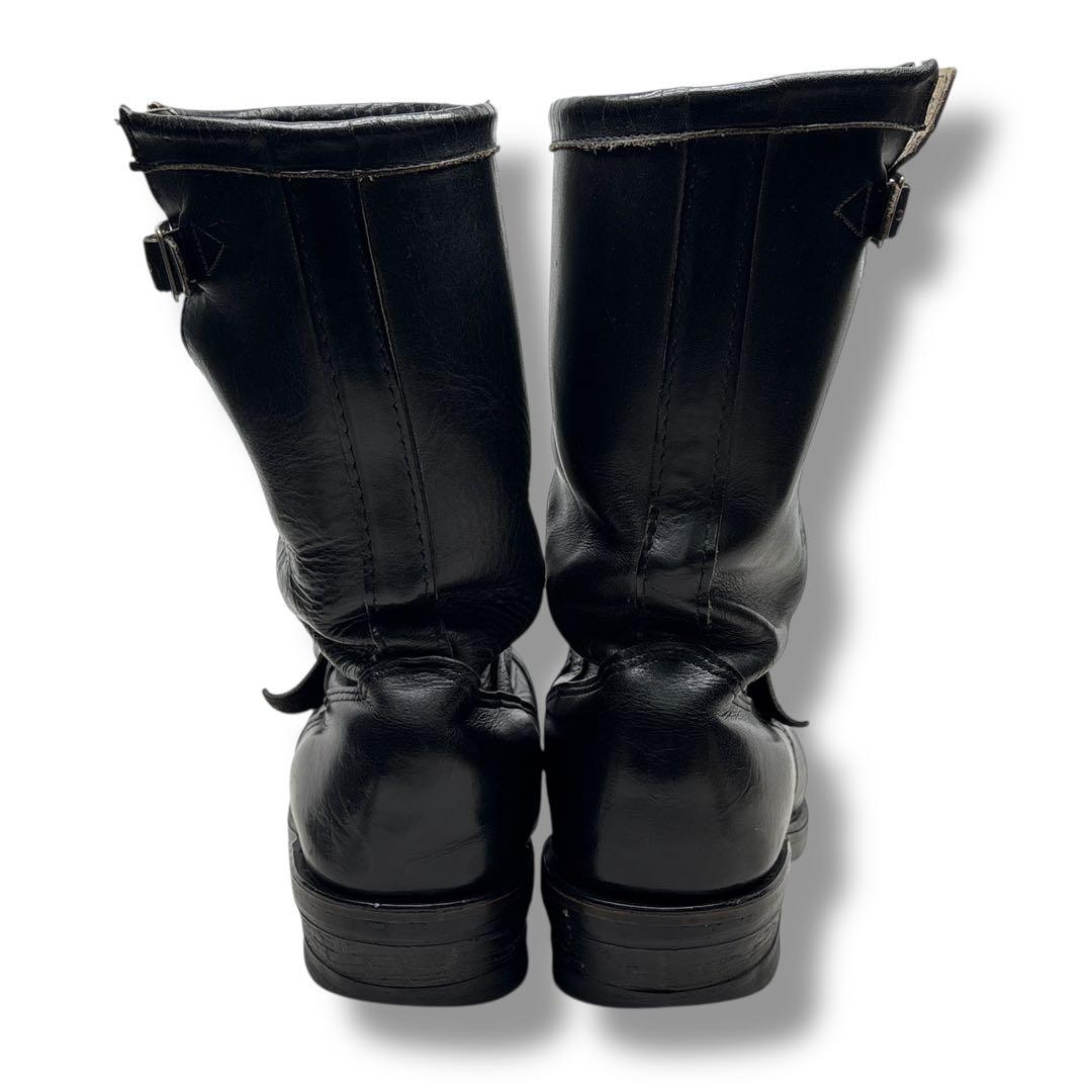 90's■Chippewa【27.0】エンジニアブーツ ブラック 黒 廃盤モデル