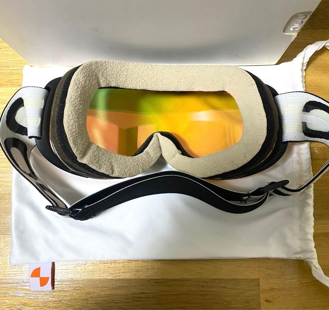 POC ポックゴーグルCORNEA コーニャ ブラックフレーム オレンジミラー