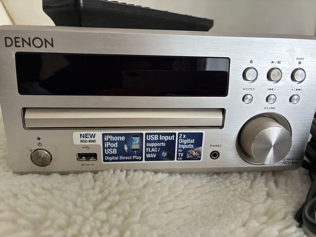 DENON RCD-M40 シルバー コンパクトオーディオシステム