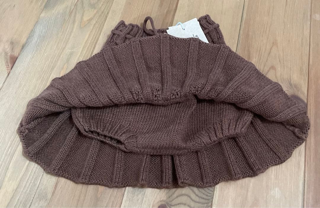 【新品】baby toly ivy skirt ニットスカート　スケポン風