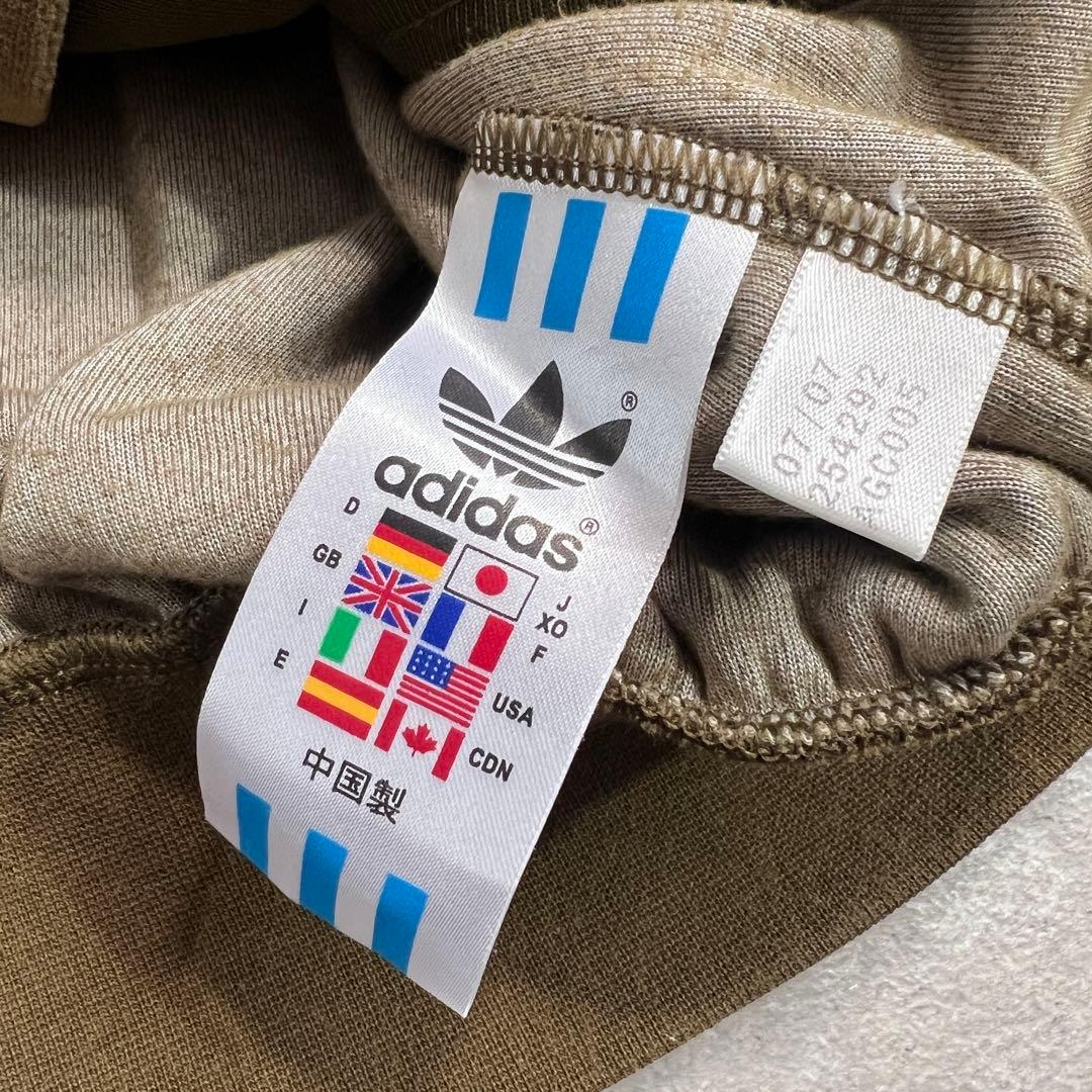 【極美品】00s adidasベロアジャージ トラックトップ カーキ XO