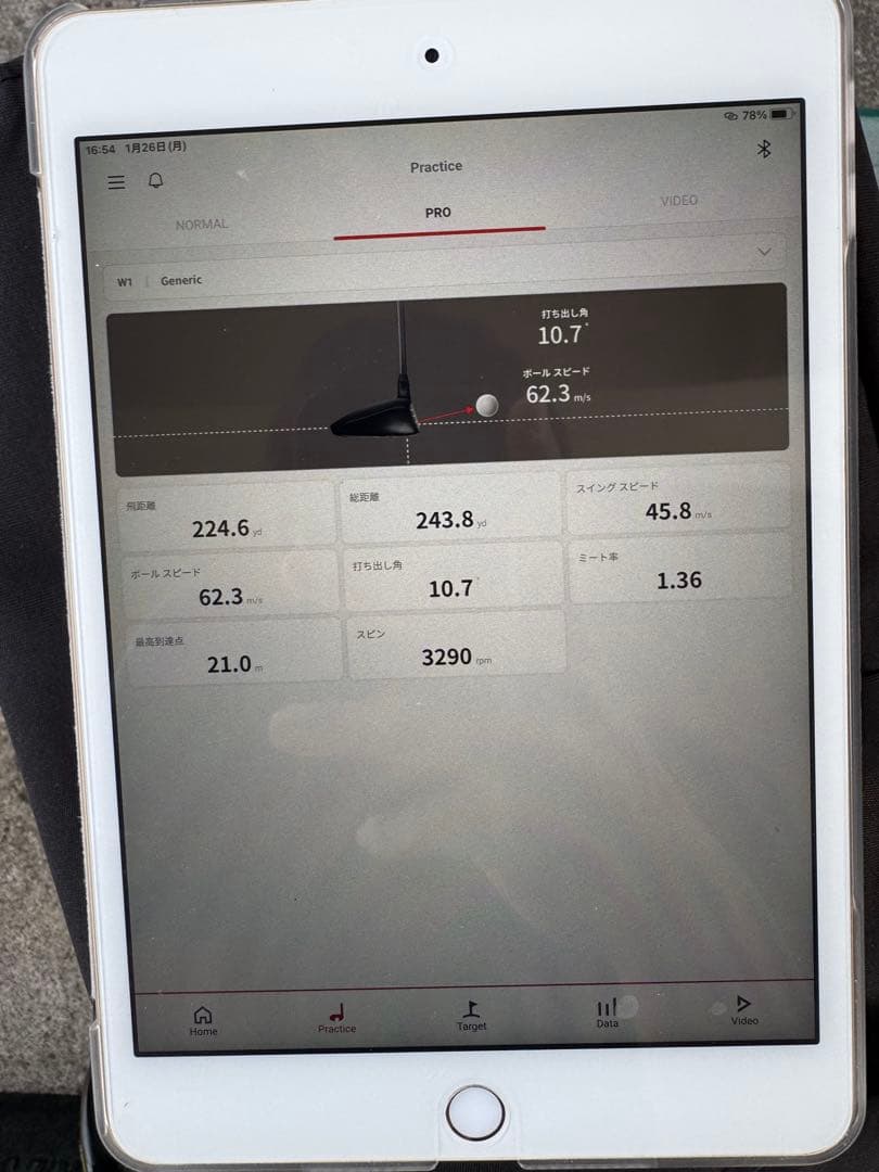 弾道測定器　SC300 iPad mini4付き　付属品有り　スイングキャディ