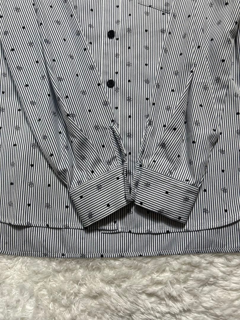 美品 rosymonster ロージーモンスター ハートロゴシャツ ネイビー