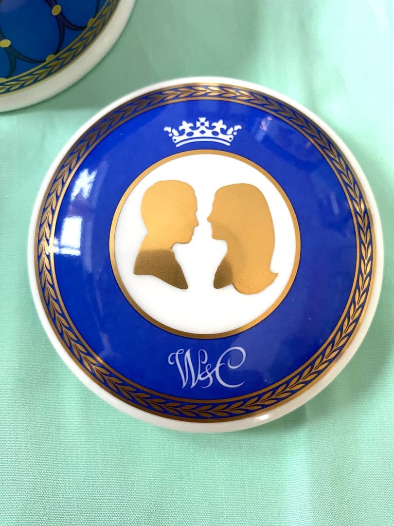 ウェッジウッド　ウィリアム王子御成婚記念 陶磁器皿