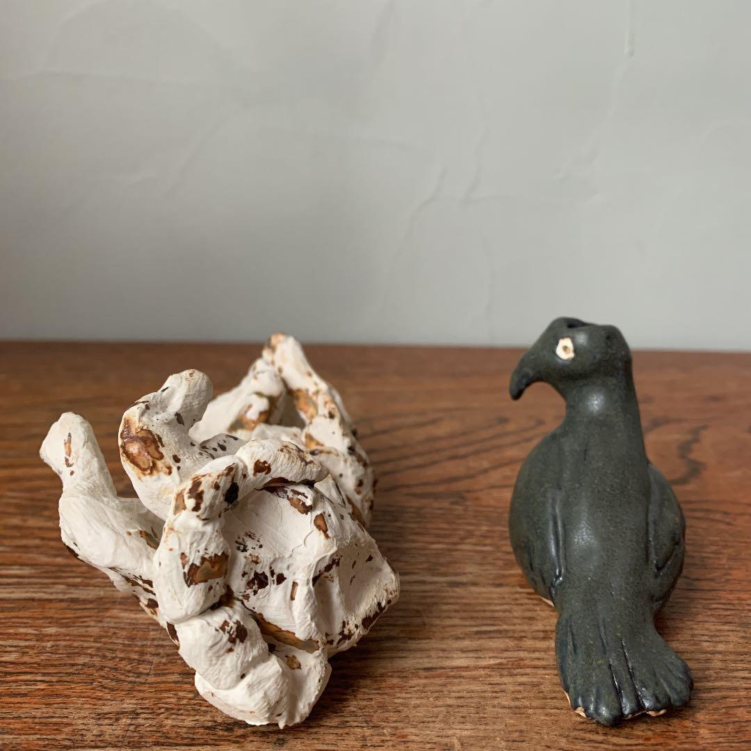 確認用　妻の作った　猫お墓シリーズ　鳥葬　陶芸　骨になっていく猫　ハゲタカ