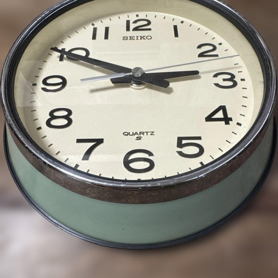 SEIKO セイコー船舶時計 バス時計 グリーン