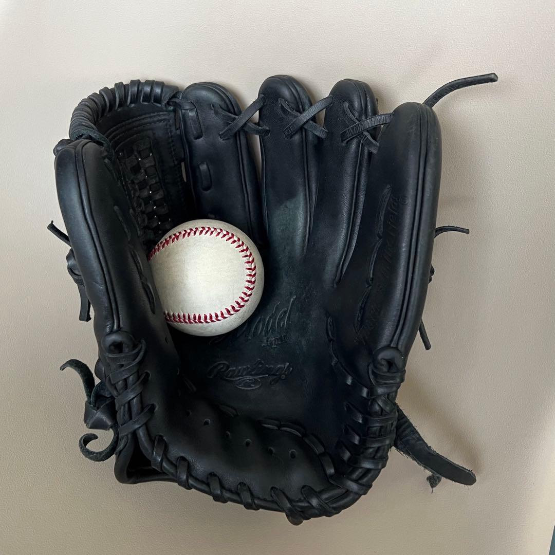 ローリングス　軟式グローブ ブラック