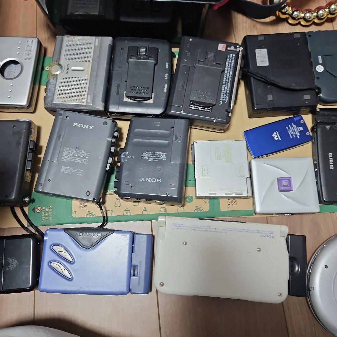 CDプレーヤーラジカセカセットテープウォークマン、MD プレーヤー全てジャンク品