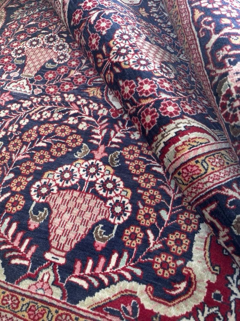 【ダメージ有り・早い者勝ち】ペルシャ絨毯　ウール　手織り　パキスタン　トルクメン