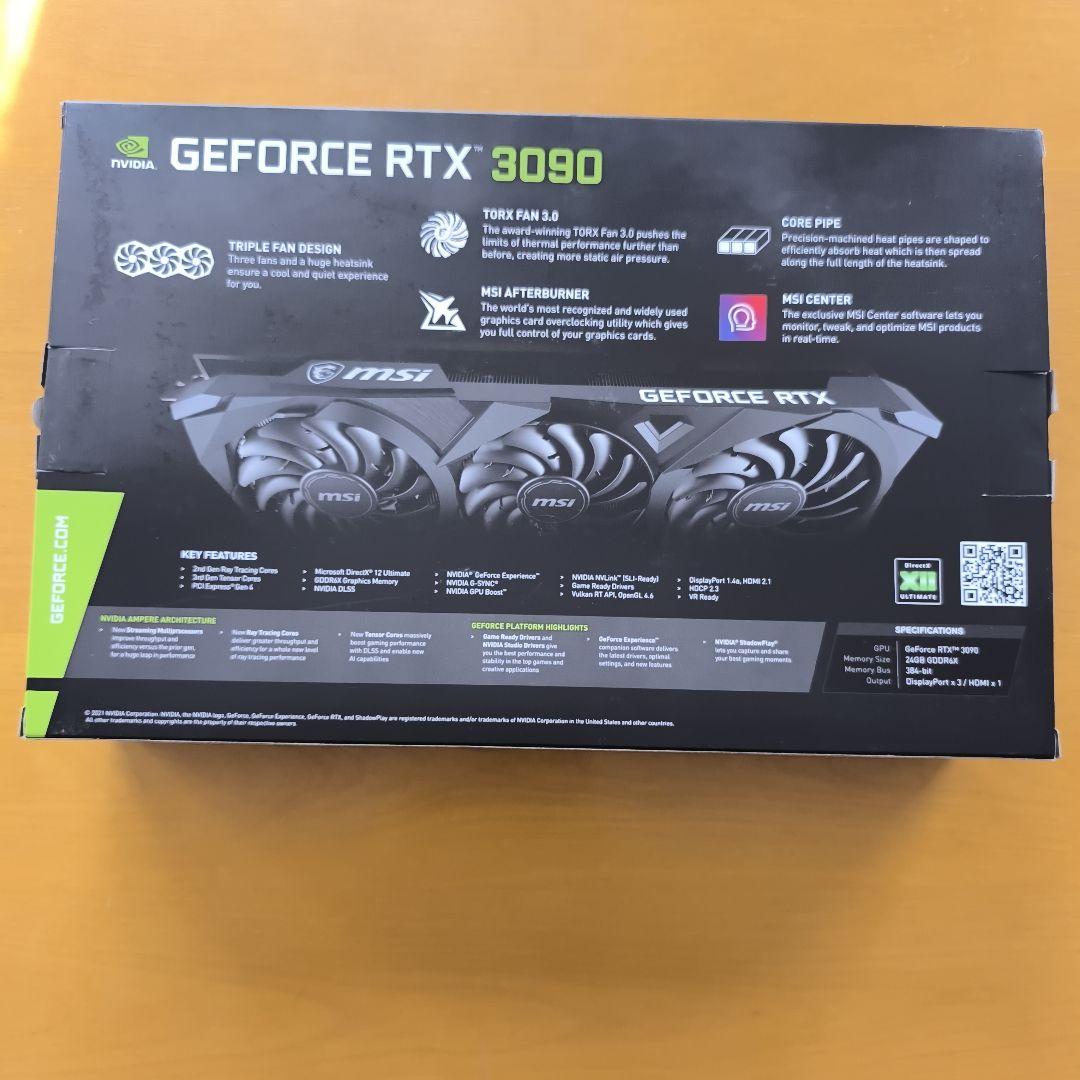 値下げMSI GeForce RTX 3090 VENTUS 3X 24G OC