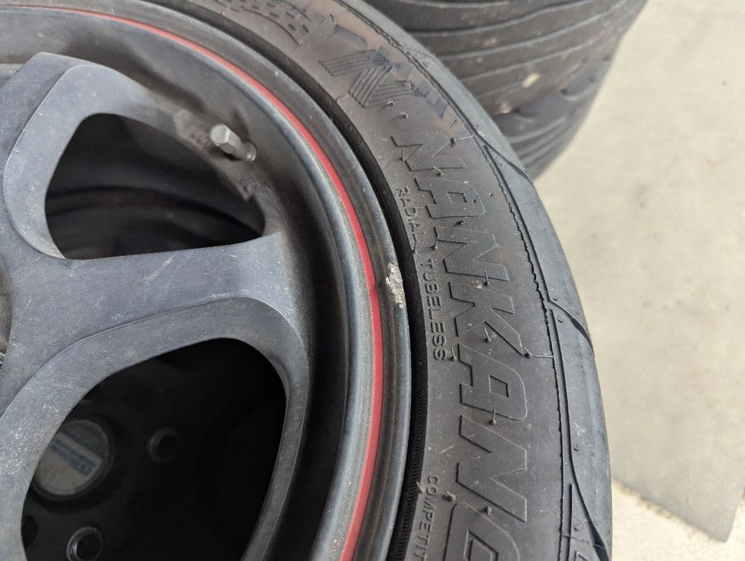 5ZIGEN キャノンボール 4本セット 15×5J 黒赤