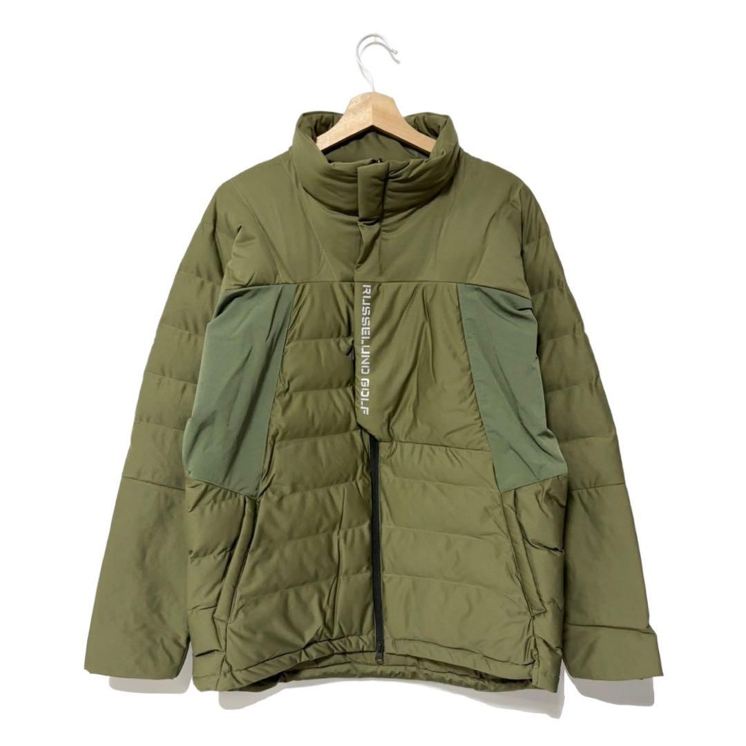 新品 ラッセルノ ゴルフ パデッド ジャケット カーキ　中綿 L 5