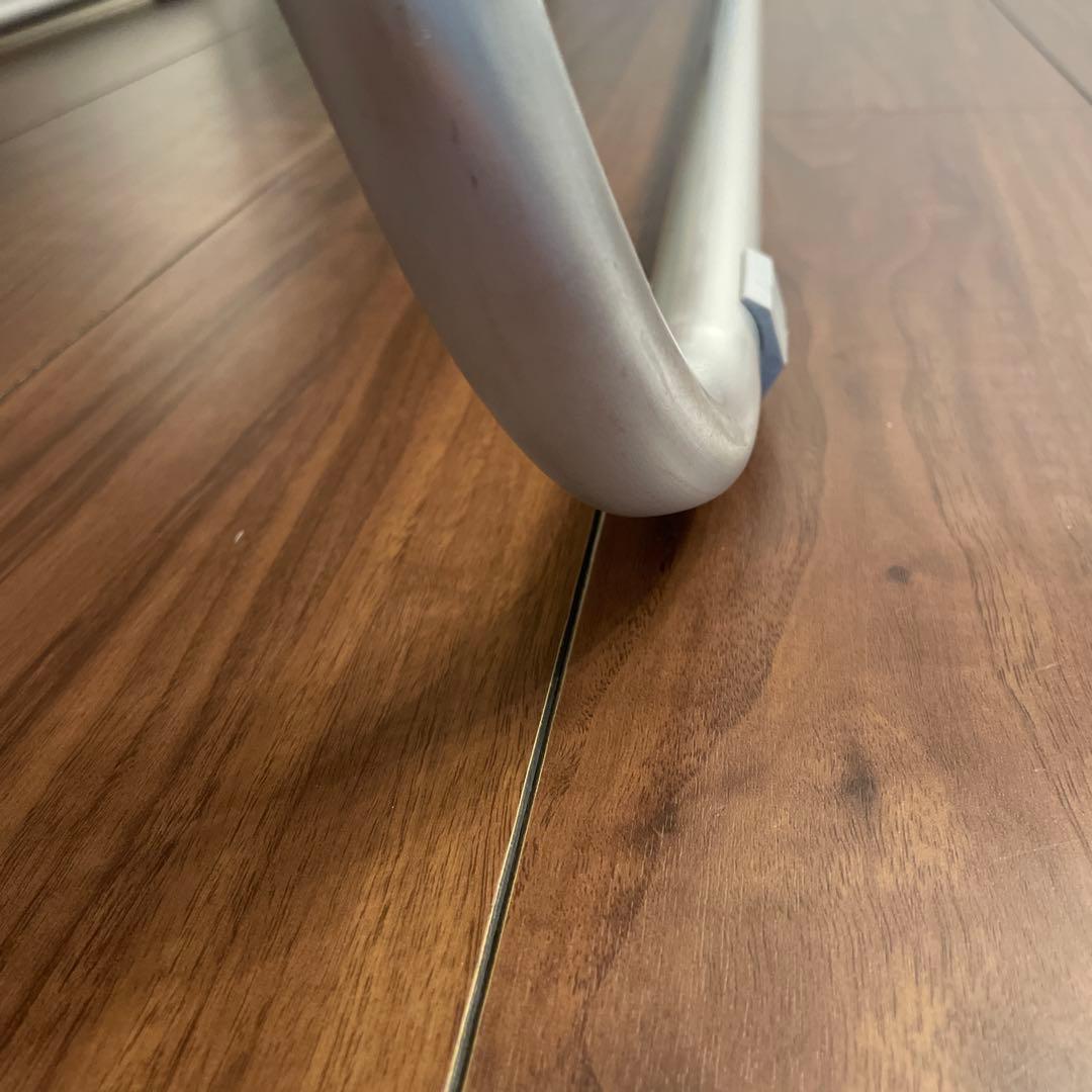 ロゴスアウトドアベンチ　オレンジストライプ