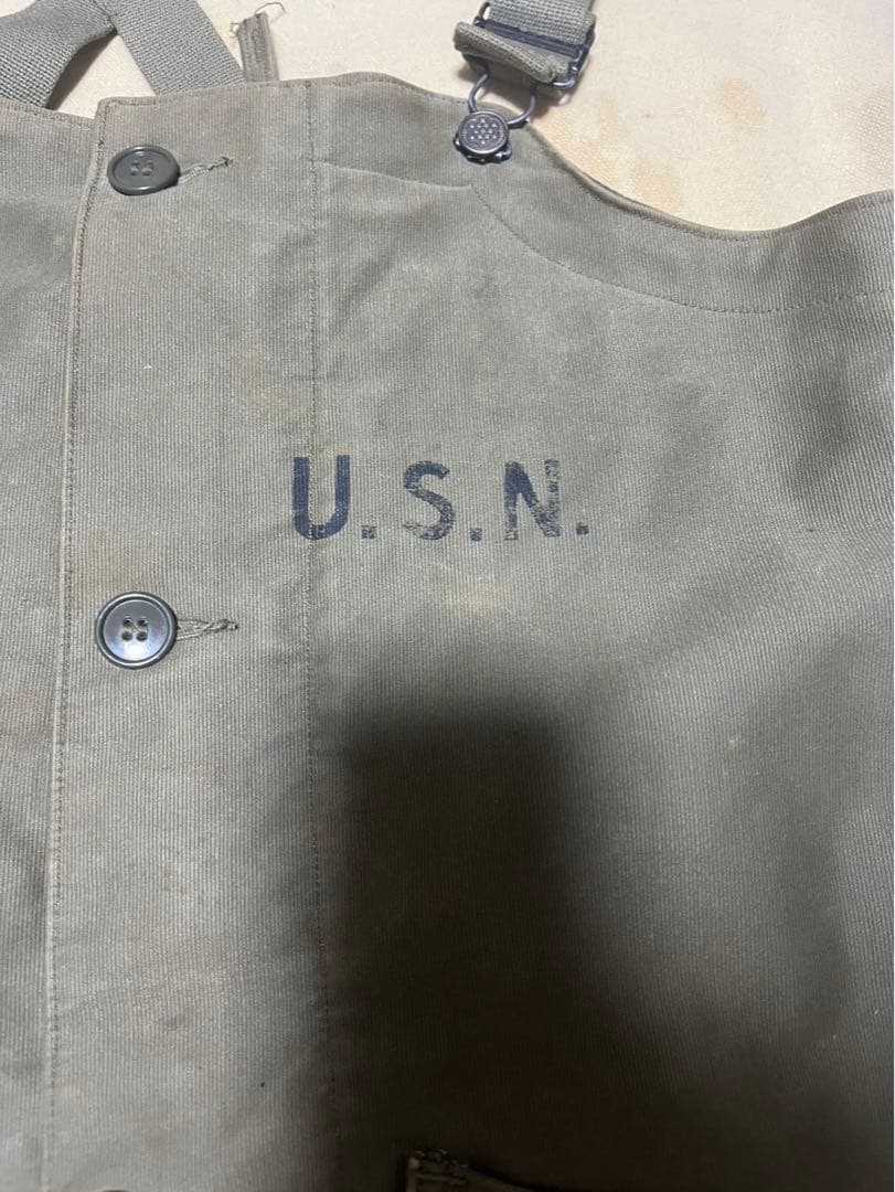 40s usnavy n-1デッキパンツ　usn vintage ヴィンテージ