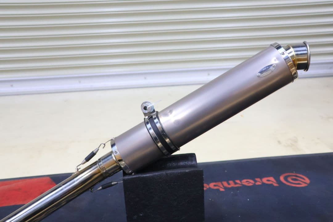 ZRX400 ZRX2 ストライカー　フルチタン手曲げマフラー