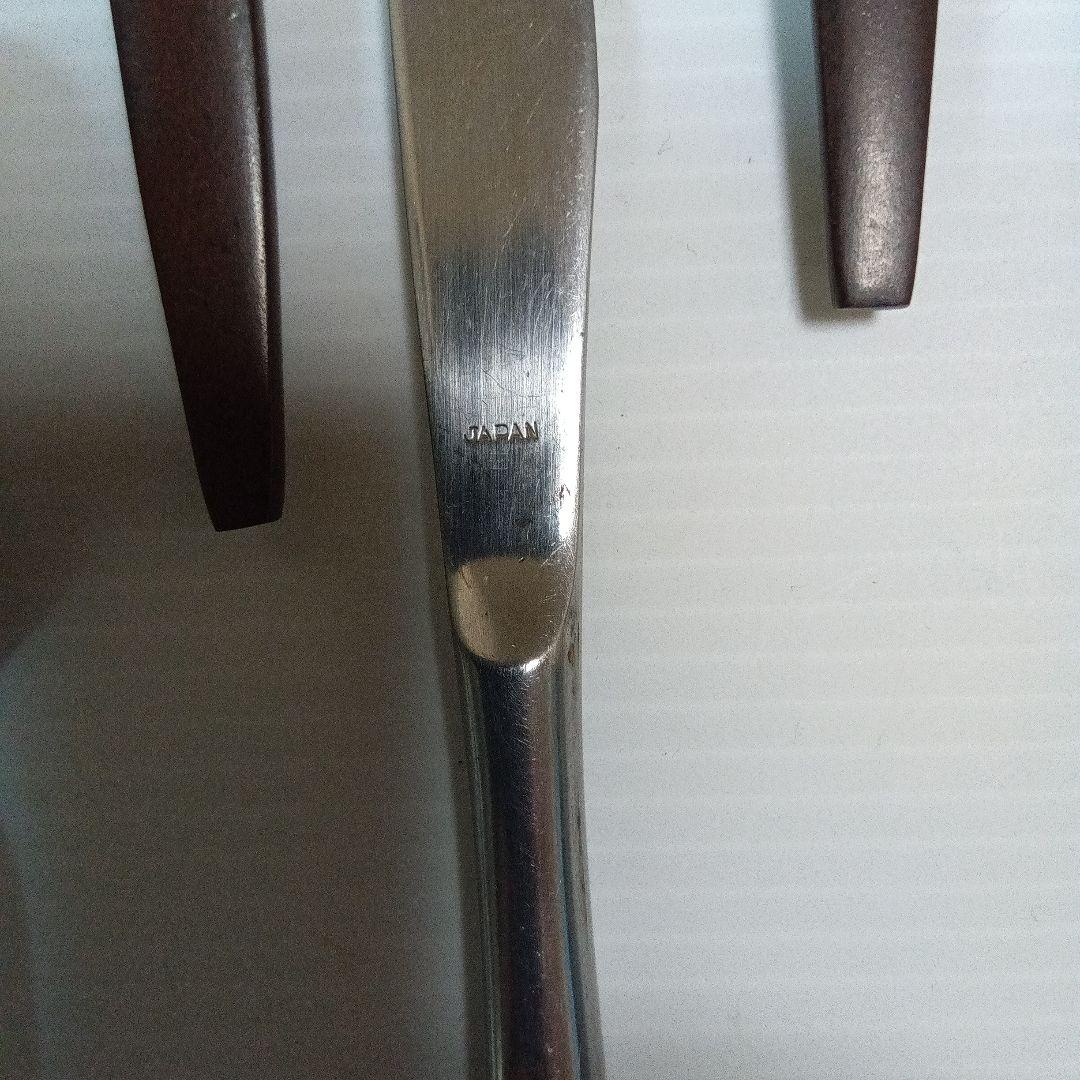 ミッドセンチュリー　カトラリー　フォーク/ ナイフ／スプーン２種　３セット12本