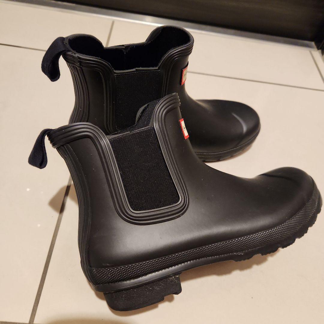 HUNTER　ショートレインブーツ　24