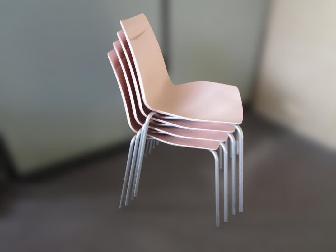 河淳　KAWAJUN　スタッキングチェア　アノアチェア　4脚セット