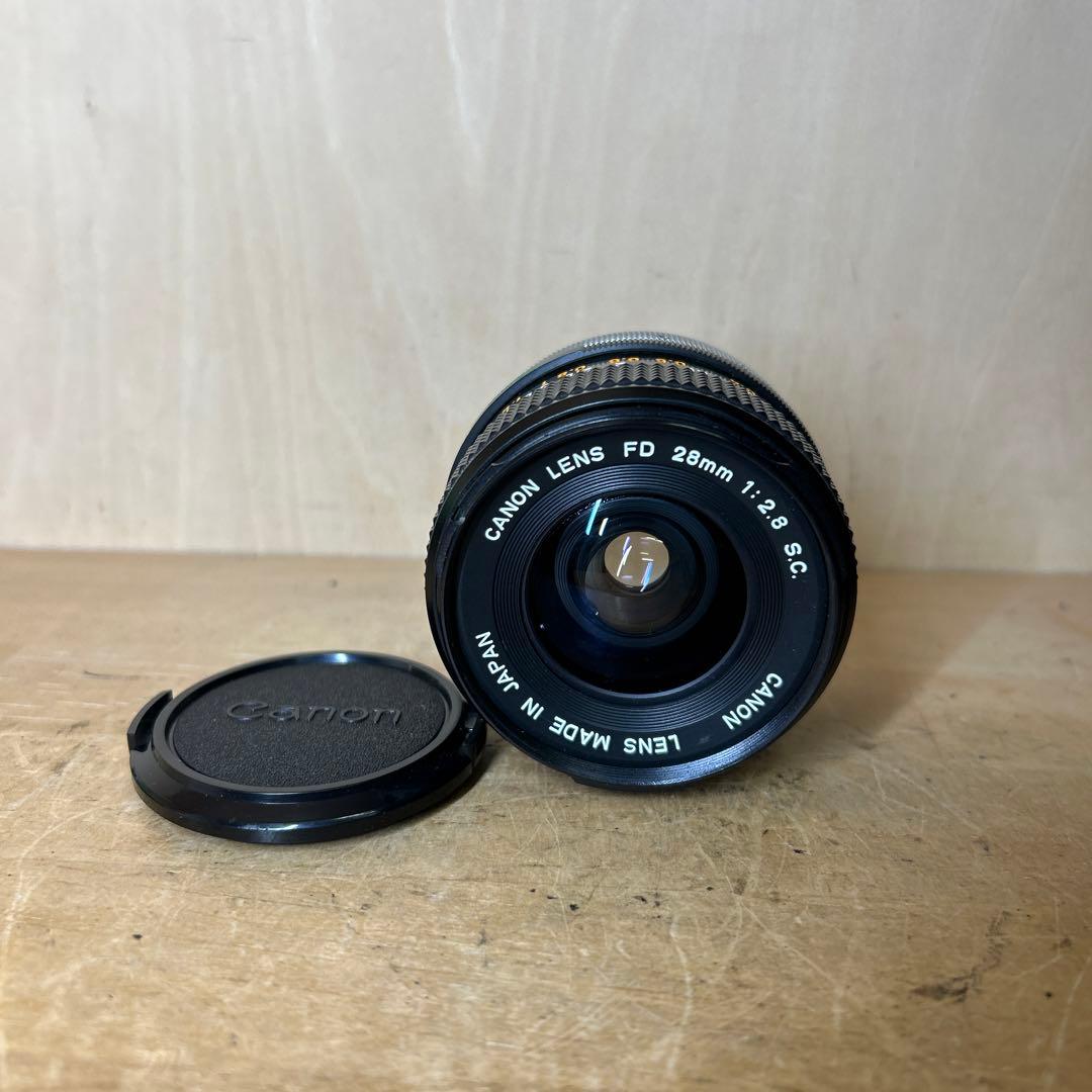Canon A-1+FD 28mm f2.8 S.C 鳴きなし　完動美品