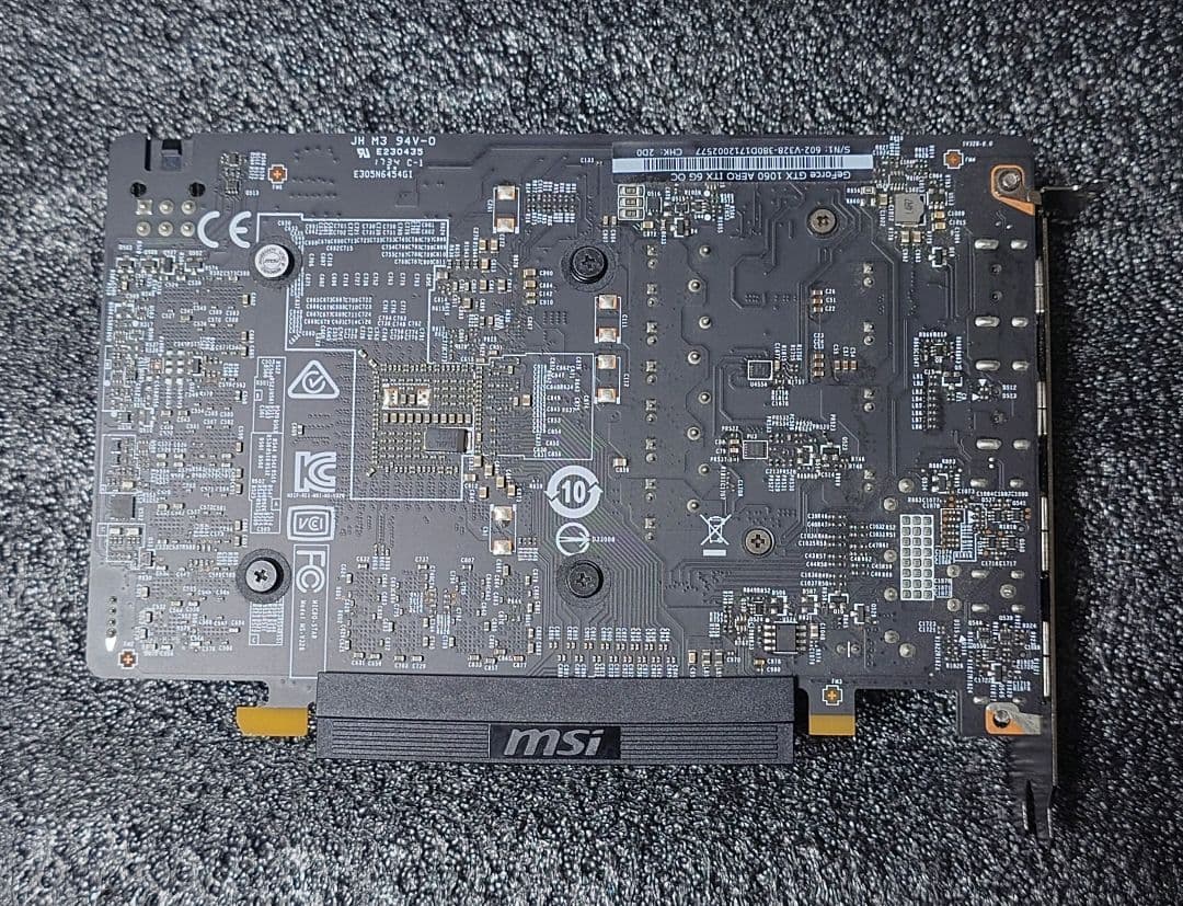 geforce gtx1060 6GB MSI 中古動作品