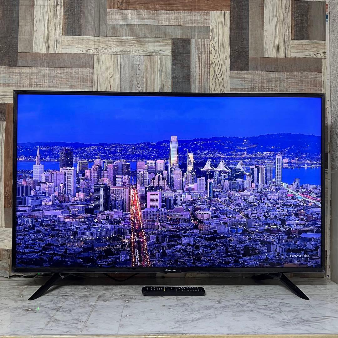 即日受渡❣️全国送料込ハイセンスHisense4k50V型外付HDD裏録画対応