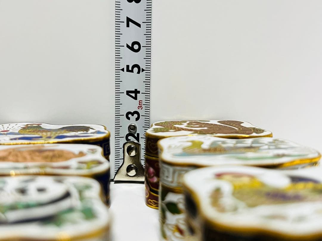 アンティーク 香合 10個セット 七宝焼 中国