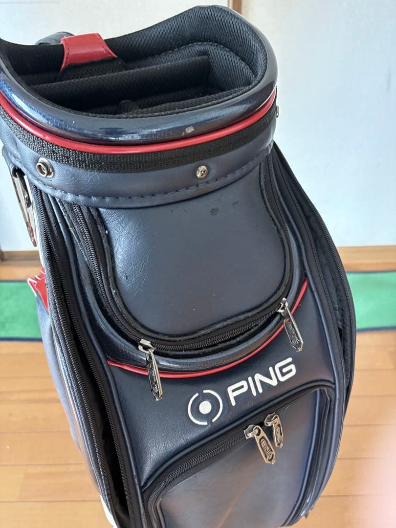 訳あり　ピン　キャディバッグ ラグジュアリー　3点式　プロモデル　9.5 5分割